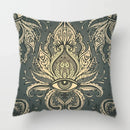 Axyaa Baroque Geometric Throw Pillow Case, Elegant Vintage 45X45CM Cushion Cover for Home