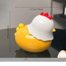 Axyaa Cartoon Chick Fruit Fork Set with Cute Storage Jar