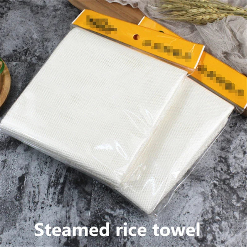 Axya Sushi Rice Cloth Towel for Chef Steaming, Restaurant, Hotel - White Square