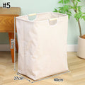 Axyaa Waterproof Laundry Basket Cotton Linen Organizer Foldable Hamper