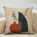 Axyaa Geometric Cushion Cover 45x45cm Linen Pillowcase for Home Bedroom Sofa