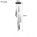 Axyaa Crystal LED Pendant Chandelier for Luxury Home Lighting
