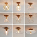Nordic Modern Axyaa Glass LED Ceiling Lamp for Home Restaurant Balcony Lighting