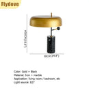 Axyaa Black Marble Art Desk Lamp for Home and Office LED Lighting