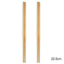 Axyaa Stainless Steel Metal Chopsticks Set - Reusable Non-Slip Dishwasher Safe Sushi Tools
