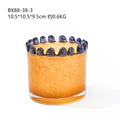 Axyaa Lace Glass Vase Candlestick Scented Pen Container Desktop Storage Flower Vase