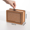 Axyaa Wooden Piggy Bank with Money Goals Counter for Kids and Adults
