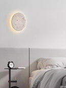 Axyaa Yellow Cave Stone Bedroom Wall Lamp, Japanese Wabi Sabi Style Living Room Atmosphere