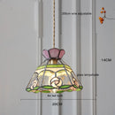 Axyaa Nordic Modern LED Flower Glass Copper Hanging Lamp for Home Decor