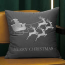 Axyaa Embroidered Snowflakes Christmas Cushion Cover
