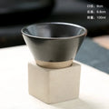 Axyaa Rough Pottery Teacup - Retro Cone Ceramic Coffee Cup - Home Art Decor Mug