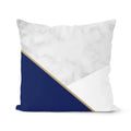 Axyaa Navy Blue Geometric Cushion Cover - Decorative Sofa Pillowcase