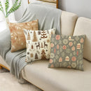 Axyaa Christmas Plant Series Pillow Covers - Festive Home Décor