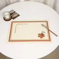 Axyaa Nordic Leather Dinner Mats Heat Insulation Home Decoration Table Placemat
