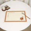 Axyaa Nordic Leather Dinner Mats Heat Insulation Home Decoration Table Placemat