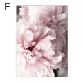 Axyaa Pink Peony Eiffel Tower Wall Art Poster | Sexy Women Decor Canvas Painting