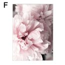 Axyaa Pink Peony Eiffel Tower Wall Art Poster | Sexy Women Decor Canvas Painting