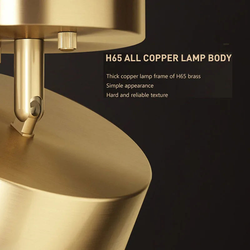 Axyaa Round Copper LED Ceiling Lights for Home Decor, Bedroom, Living Room