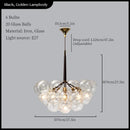 Axyaa Glass Ball Ceiling Chandelier for Modern Room Decor