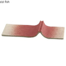 Axyaa Book-shaped Ceramic Sushi Plate | Irregular Shape Dessert Snack Plate