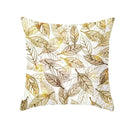 Axyaa Gold Plant Polyester Pillow Case for Home Decor
