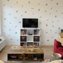 Nordic Green Leaves Wall Stickers by Axyaa for Home Decor