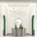 Axyaa Modern Nordic Style Glass Chandelier for Living Room, Bedroom, and Dining Room