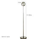 Axyaa Minimalist LED Chrome Floor Lamp | Stylish Metal Art Light