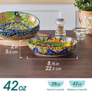 Axyaa Ceramic Pasta Bowls 42 Oz 4/8 Piece Set Colorful Soup Bowls Oven Safe