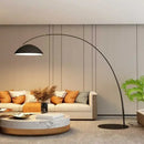 Axyaa Black Fishing Floor Lamp for Modern Living Room Art Decor