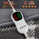 Axyaa Queen Size Electric Flannel Heating Blanket: 10 Levels, 5 Time Settings