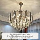 Axyaa Nordic Crystal LED Chandelier for Home Art Decor Lighting