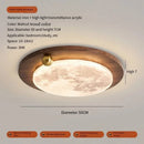 Axyaa Retro Walnut LED Ceiling Light - Nordic Style Home Decor
