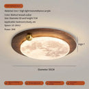 Axyaa Retro Walnut LED Ceiling Light for Home Decoration