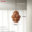 Axyaa French Cream LED Chandelier | Minimalist Style Pendant Light for Home Decor