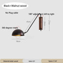 Axyaa Swing Arm Wall Sconce Iron Lampshade Black White Nordic Bedroom Bedside Light