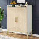 Axyaa 30-Pair Shoe Cabinet: Modern Entryway Storage Organizer with Doors, Shelves