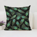 Axyaa Peacock Feathers Cushion Cover Set for Bed and Sofa