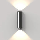 Axyaa 12W Outdoor Wall Sconce, Waterproof Aluminum Garden Porch Terrace Balcony Lighting