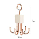 Axyaa Rotating Multi-Claw Belt Rack & Closet Organizer