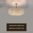 Axyaa Gold Crystal Chandeliers: Nordic Modern Luxury Lighting for Home Décor