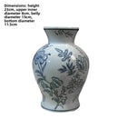 Axyaa Blue & White Porcelain Flowers Vase Flowers Arrangement Hydroponic Dried Flower Vase