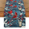 Axyaa Christmas Berry Table Runner: Elegant Dining Decor for Indoor & Outdoor Tables