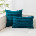 Axyaa Cotton Linen Cut Flowers Pillowcase: Nordic Style Cushion Cover Home Decor