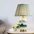 Axyaa Ceramic Table Lamp: Contemporary Luxury for Home, Office & Hotel