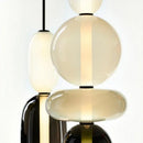Axyaa Nordic Stained Glass LED Chandeliers for Home & Restaurant Decor