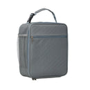 Axyaa Lunch Box Tote with Mesh Side Pouch, Insulated Square Bag for Kids