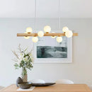 Axyaa Wood Pendant Chandelier LED Ceiling Lighting Fixture