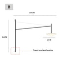 Axyaa Nordic Line Geometric Wall Lamp for Home Decoration Lighting