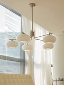 Axyaa Milk White Glass Nordic Bauhaus Pendant Lamp for Living, Bedroom, Dining Room